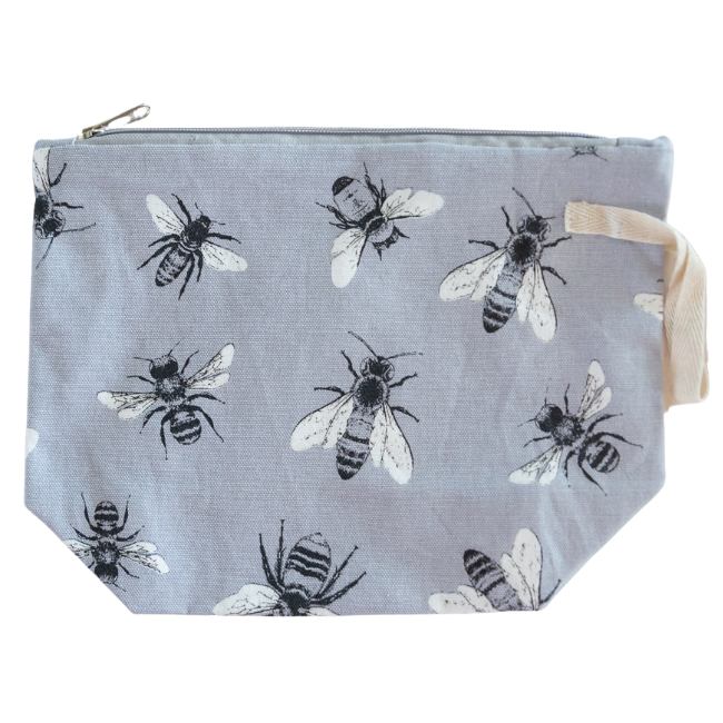 Cosmetic Toiletry Bag - Sketch Bees