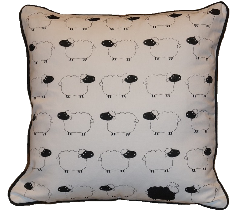 Cushion Cover - EFHO Black Sheep