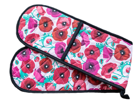Double Oven Glove - Poppies Allgifts Australia