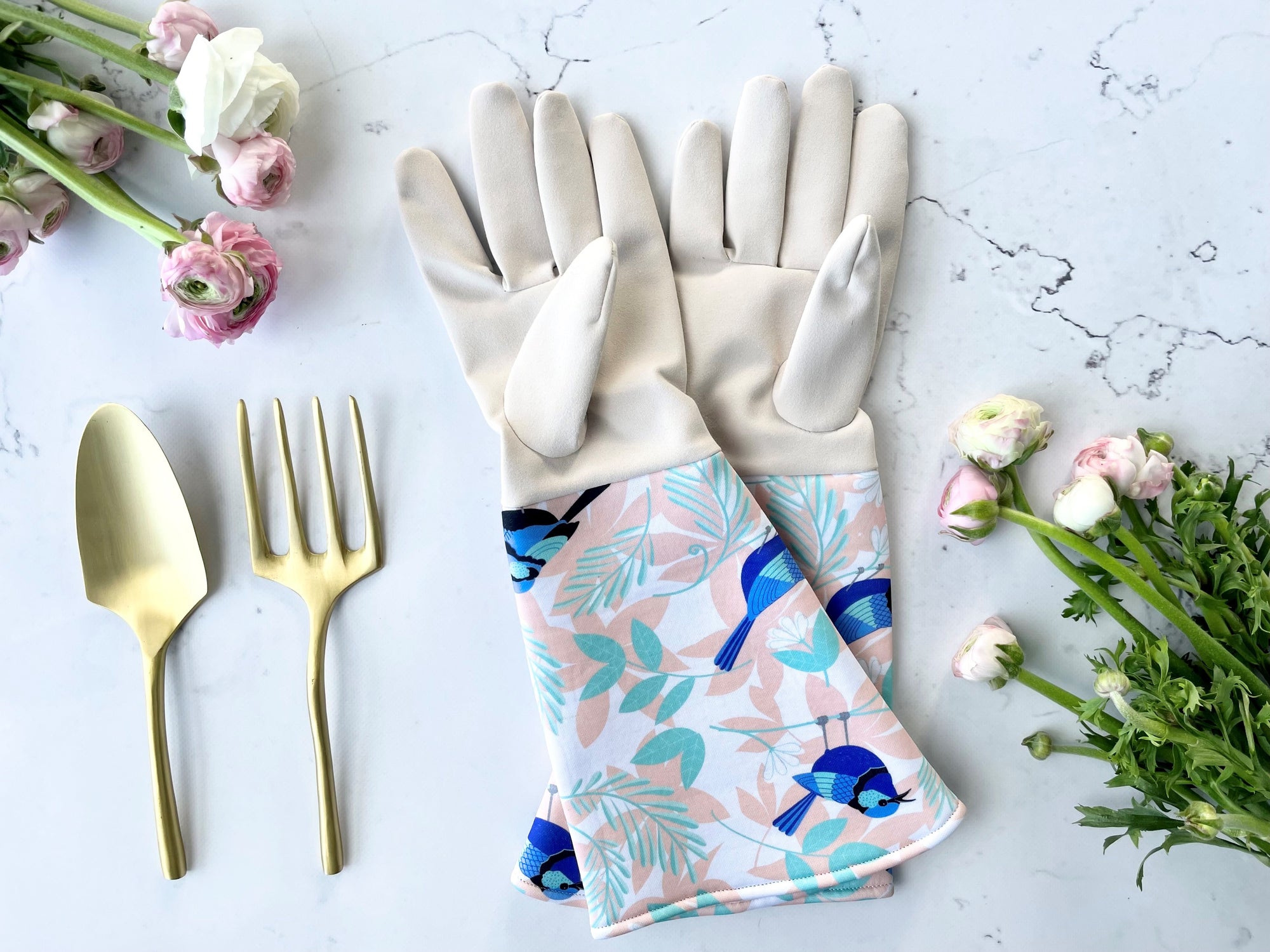 Gardening Gloves - Blue Wren