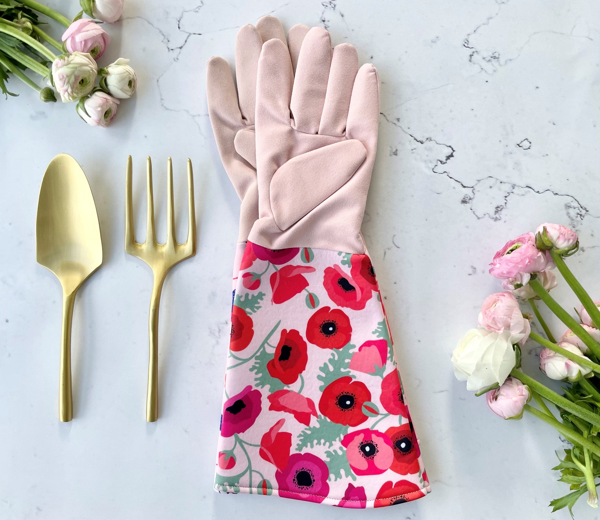 Gardening Gloves - Poppies