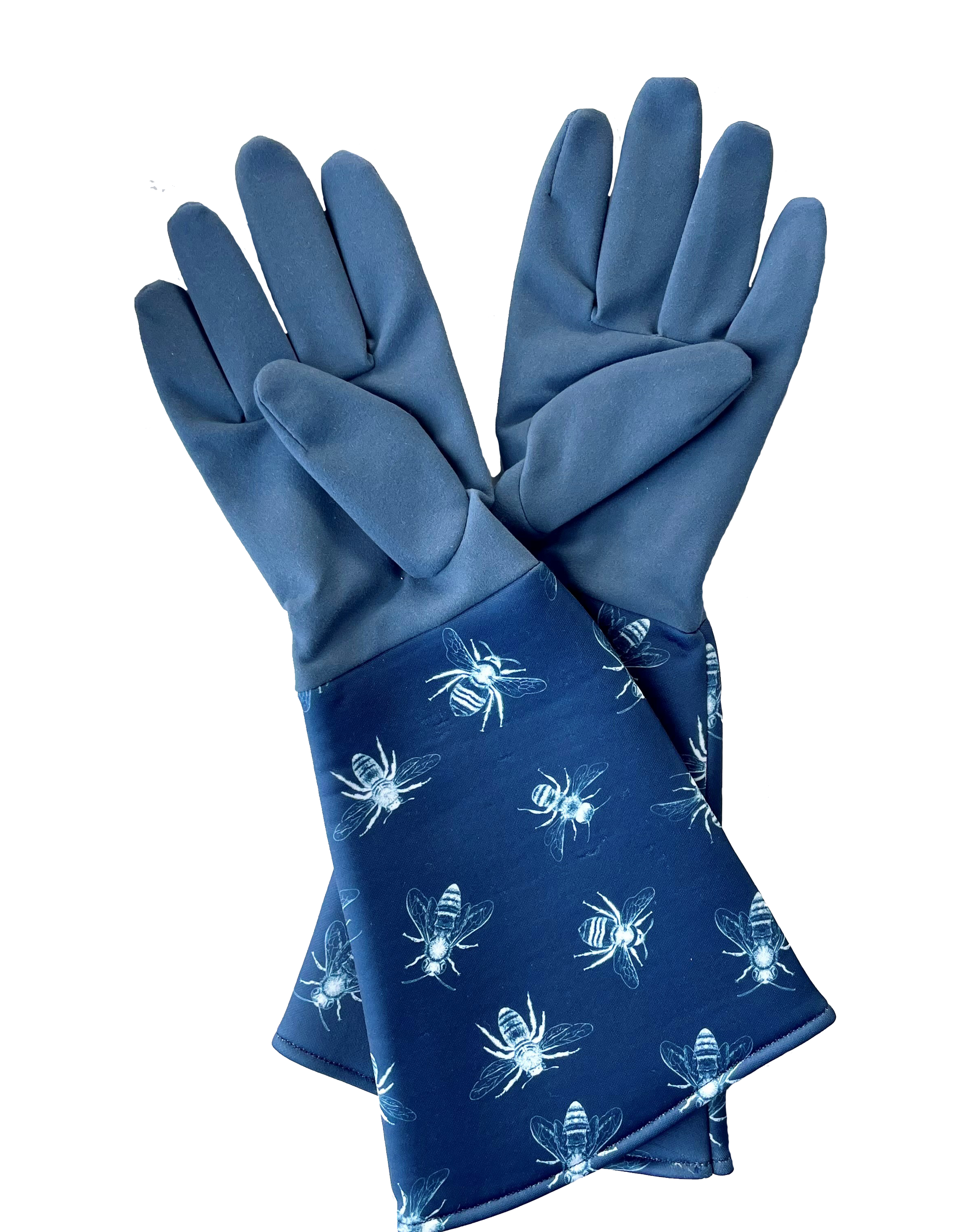 Gartenhandschuhe – Marineblau Skizze Biene