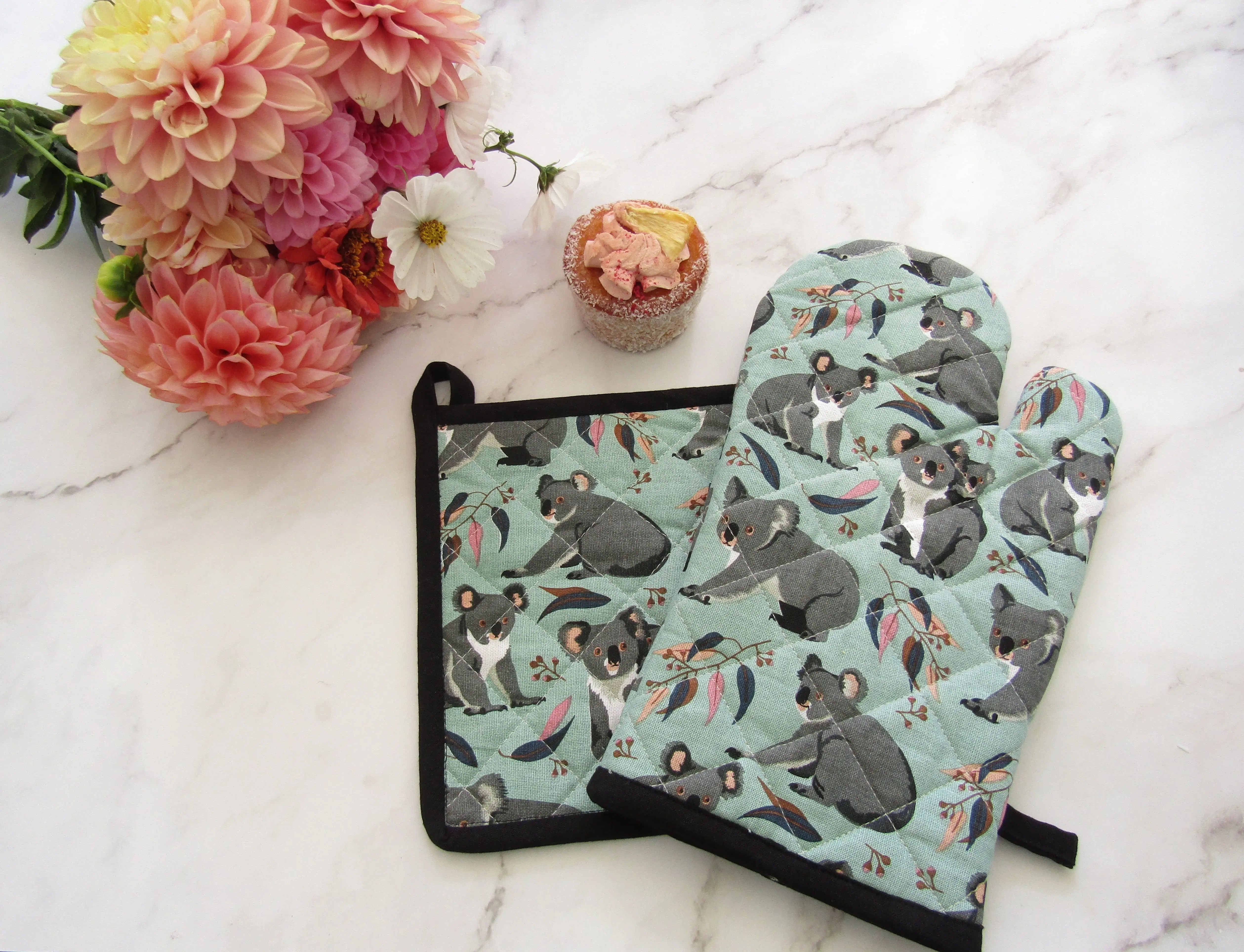 Oven Glove & Pot Holder Set - Koalas Allgifts Australia
