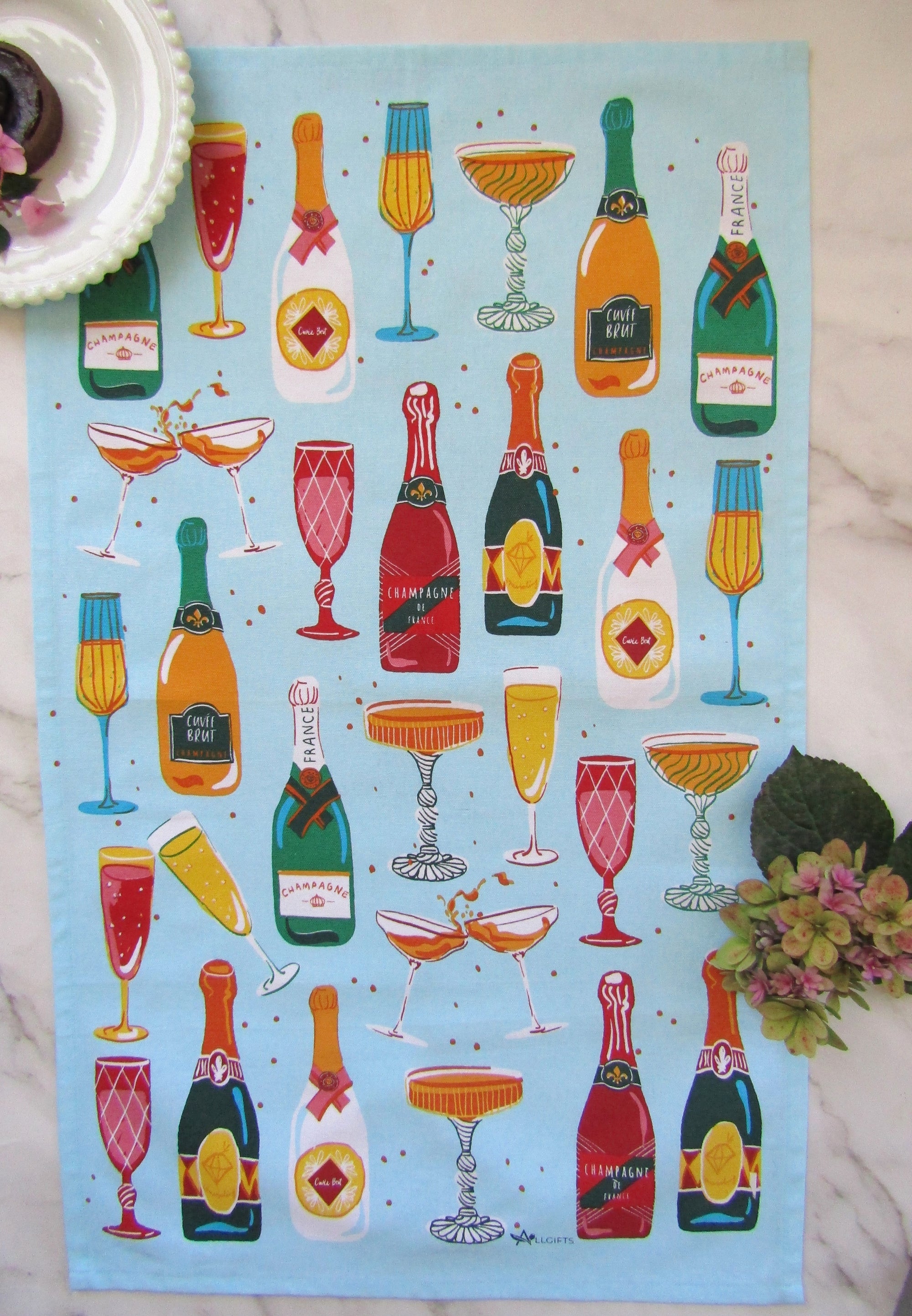 Tea Towel - Champagne