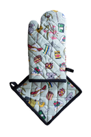 Oven Glove & Pot Holder Set - Aussie Classics Allgifts Australia