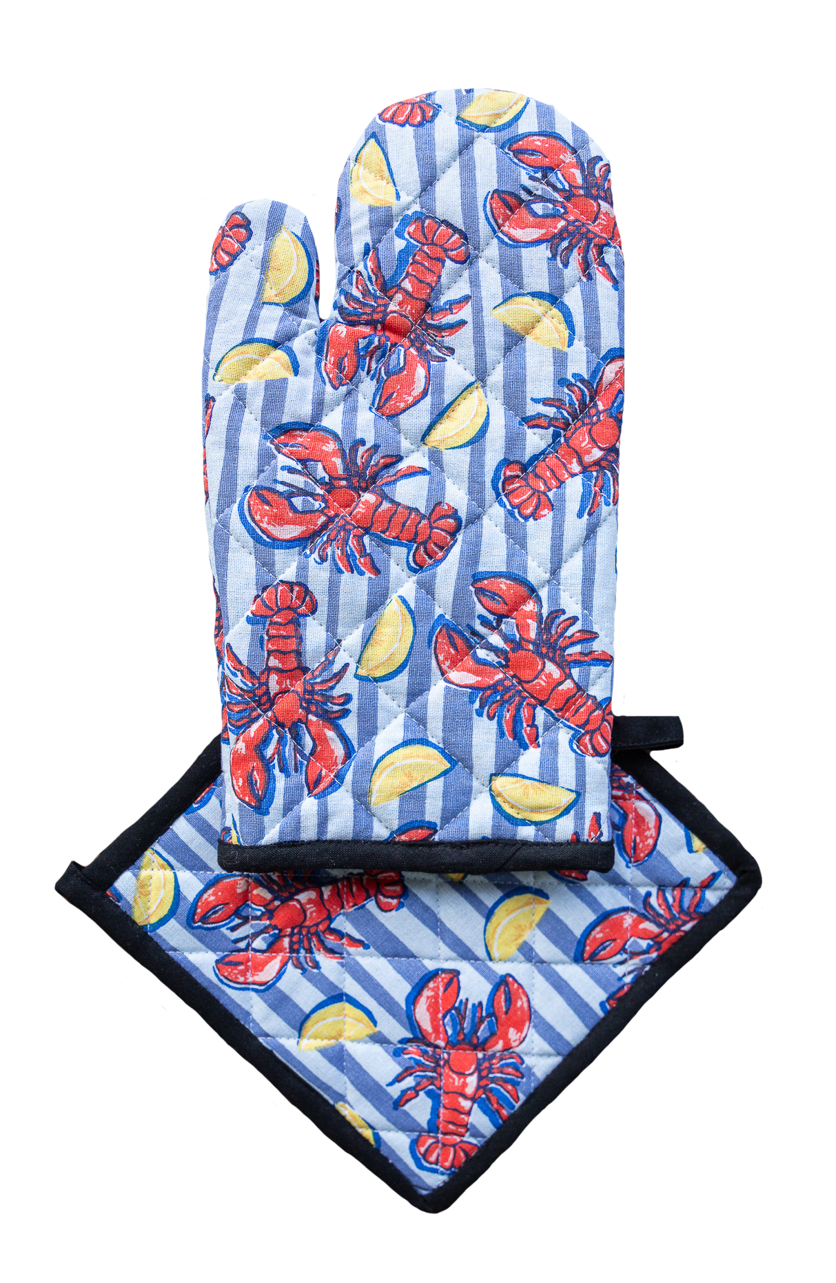 Oven Glove & Pot Holder Set - Crayfish Allgifts Australia
