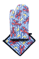 Oven Glove & Pot Holder Set - Crayfish Allgifts Australia