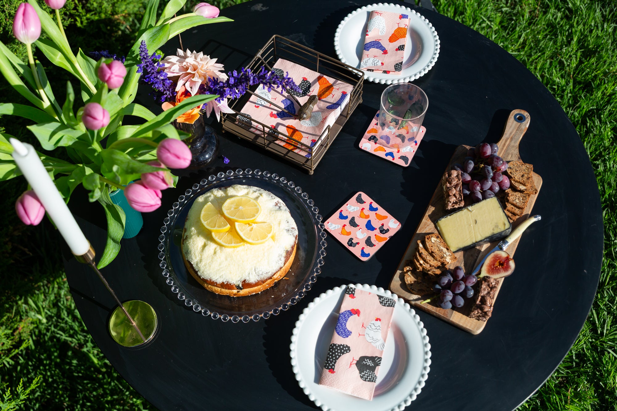 Paper Napkins - Bright Hens Allgifts Australia