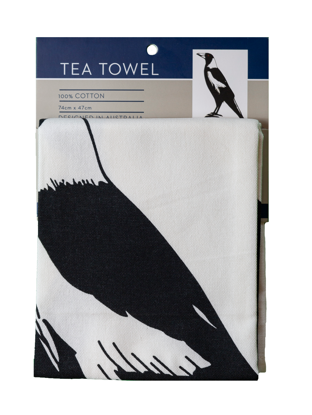 Tea Towel - Large Magpie