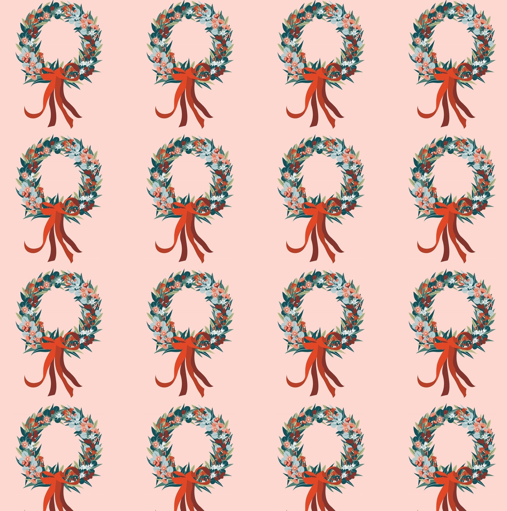 Cotton Napkins - Xmas Wreath (Set of 4)