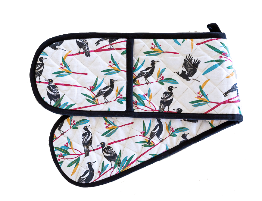 Double Oven Glove - Magpies