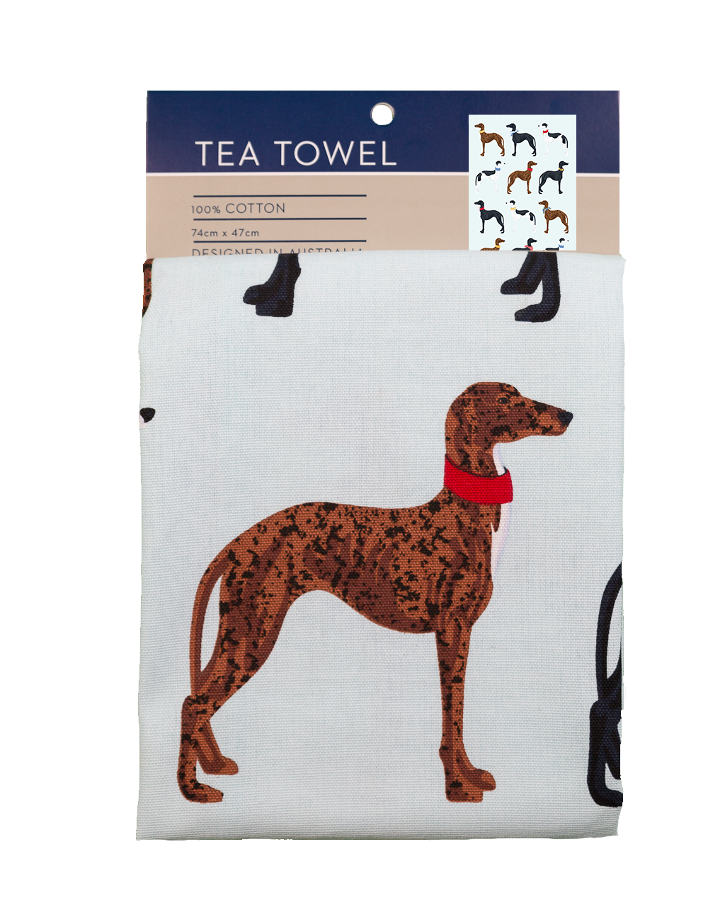 Tea Towel - Greyhound