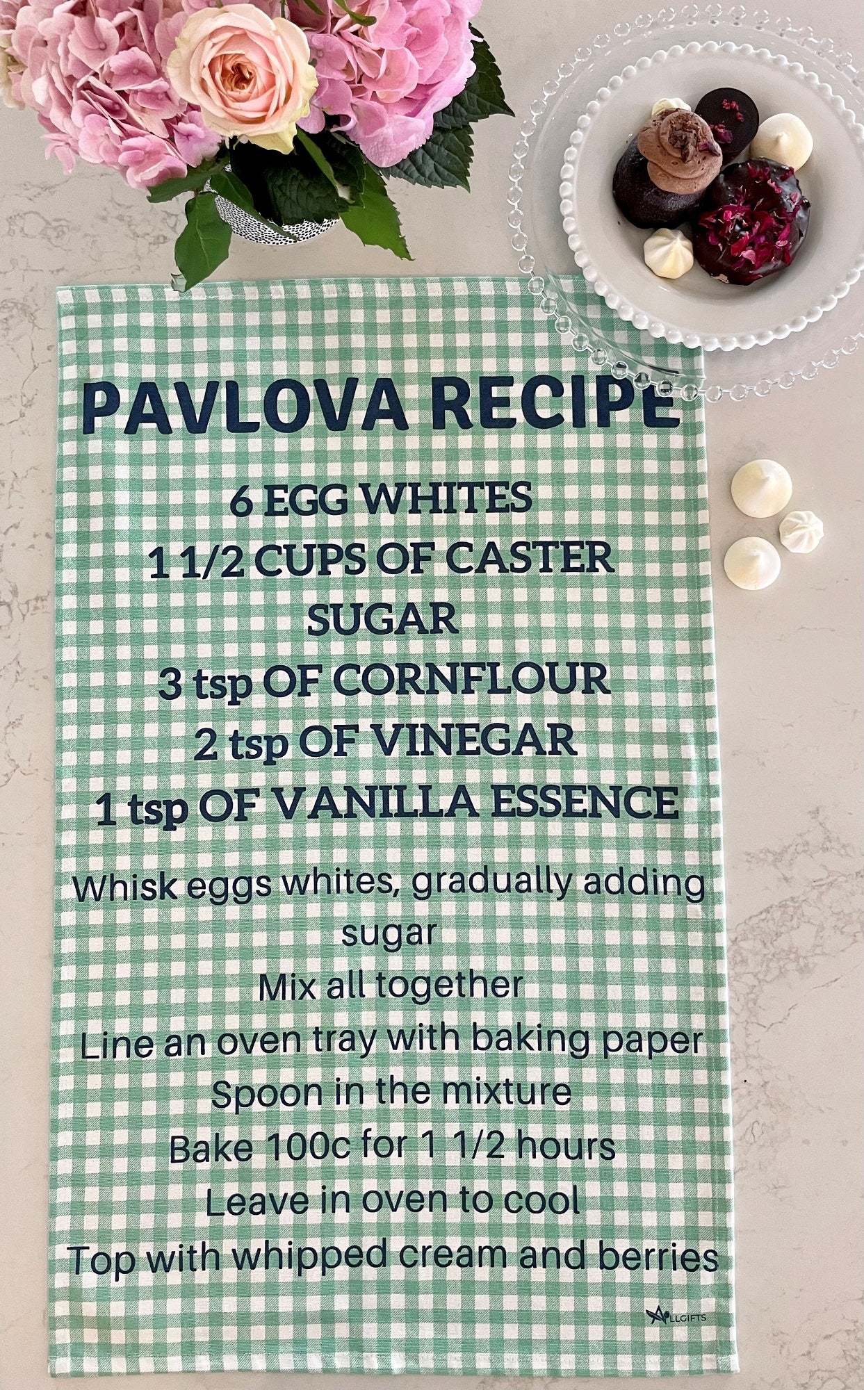 Tea Towel - Pavlova Recipe
