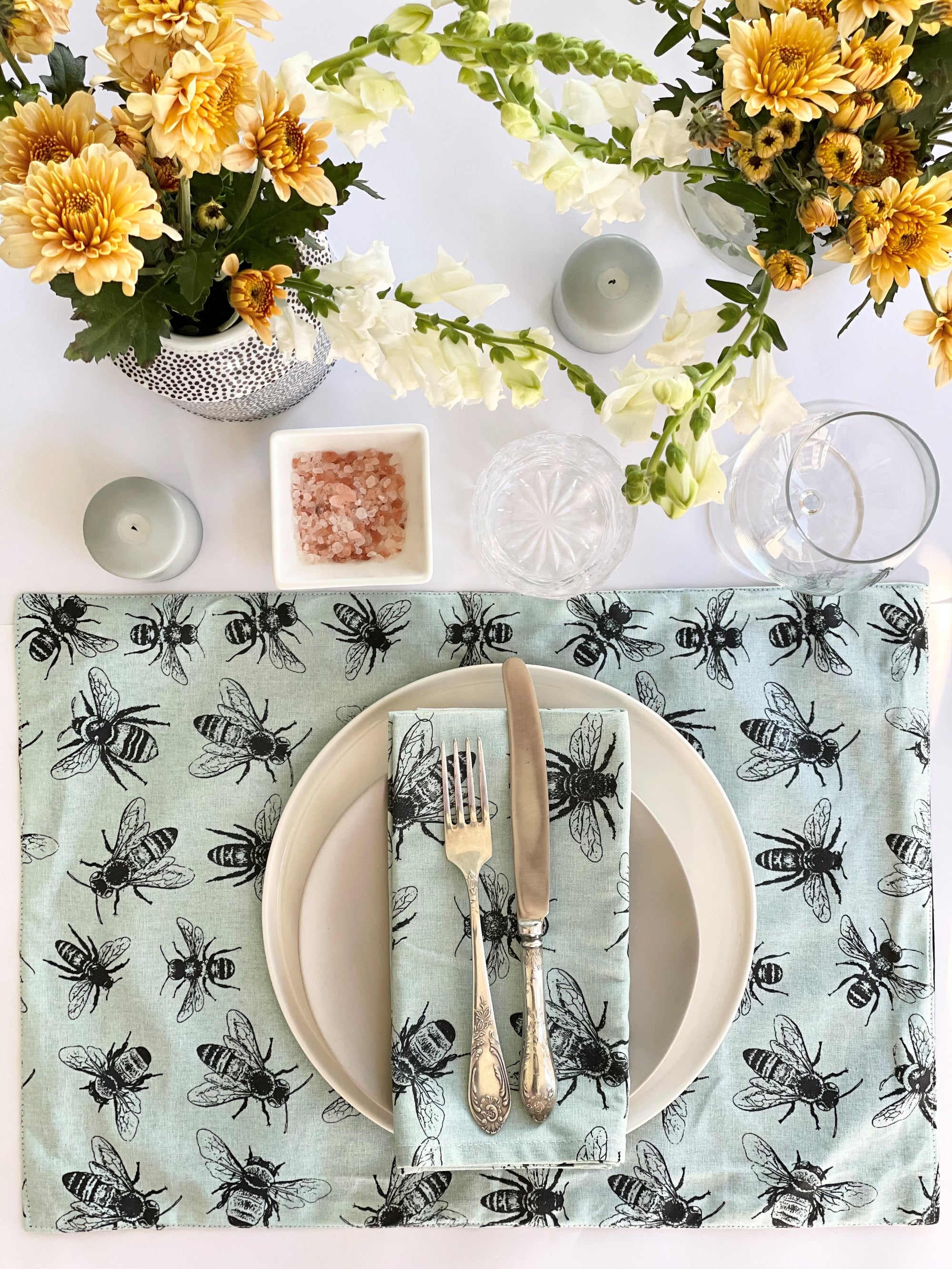Placemats - Sketch Bees (Set of 4)
