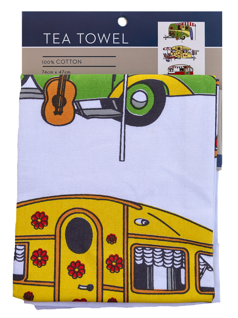 Tea Towel - Retro Caravan