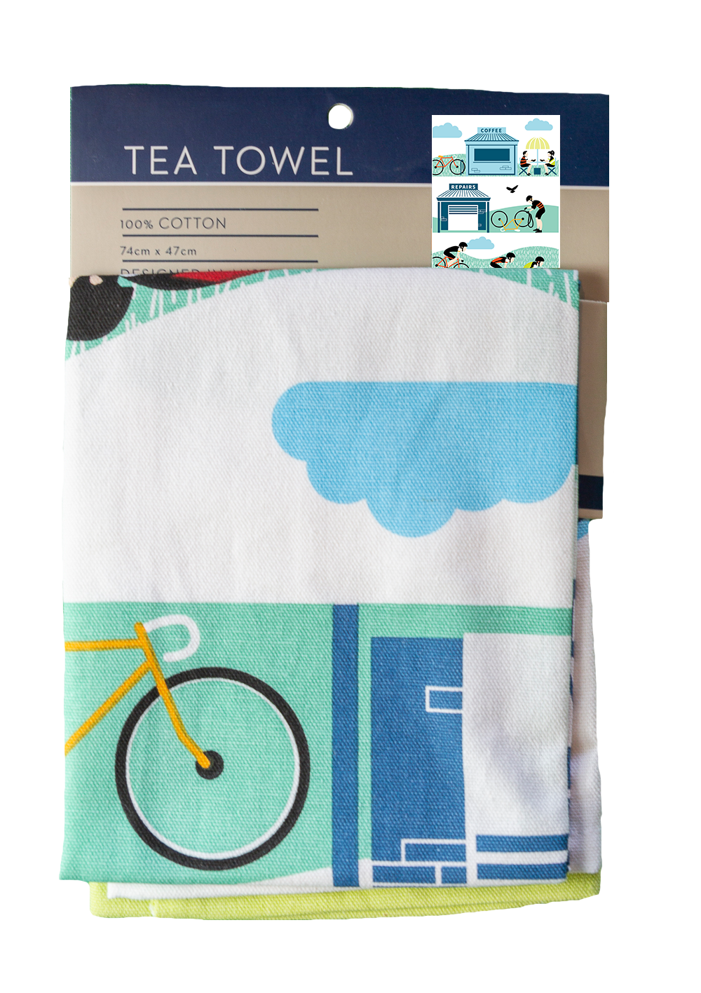 Tea Towel - Cycling