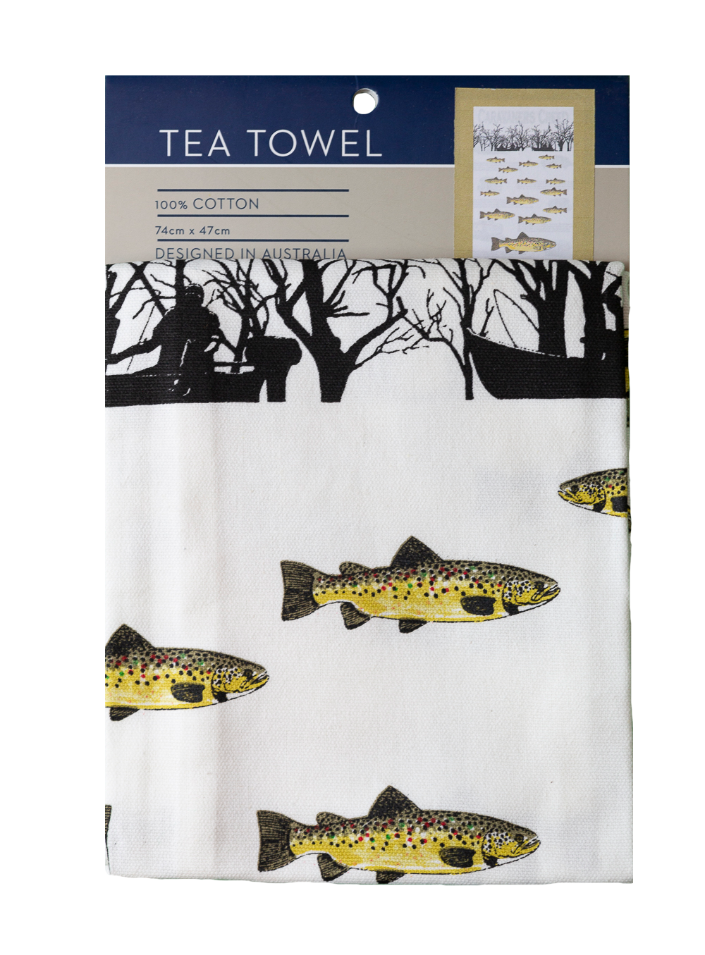 Tea Towel - Trout Fishing