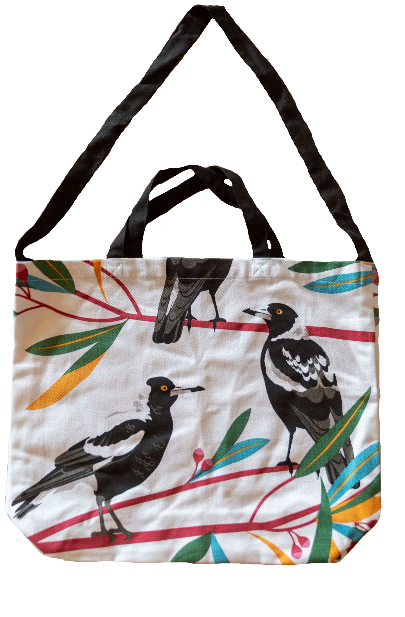 Cotton Tote Bag - Magpies