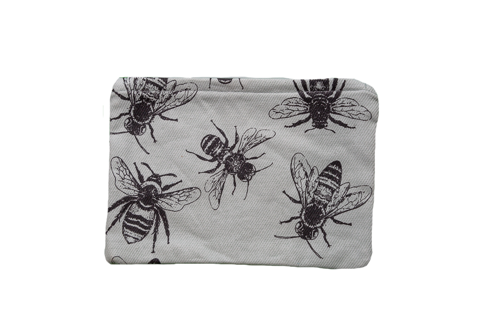 Zip Pouch - Sketch Bees